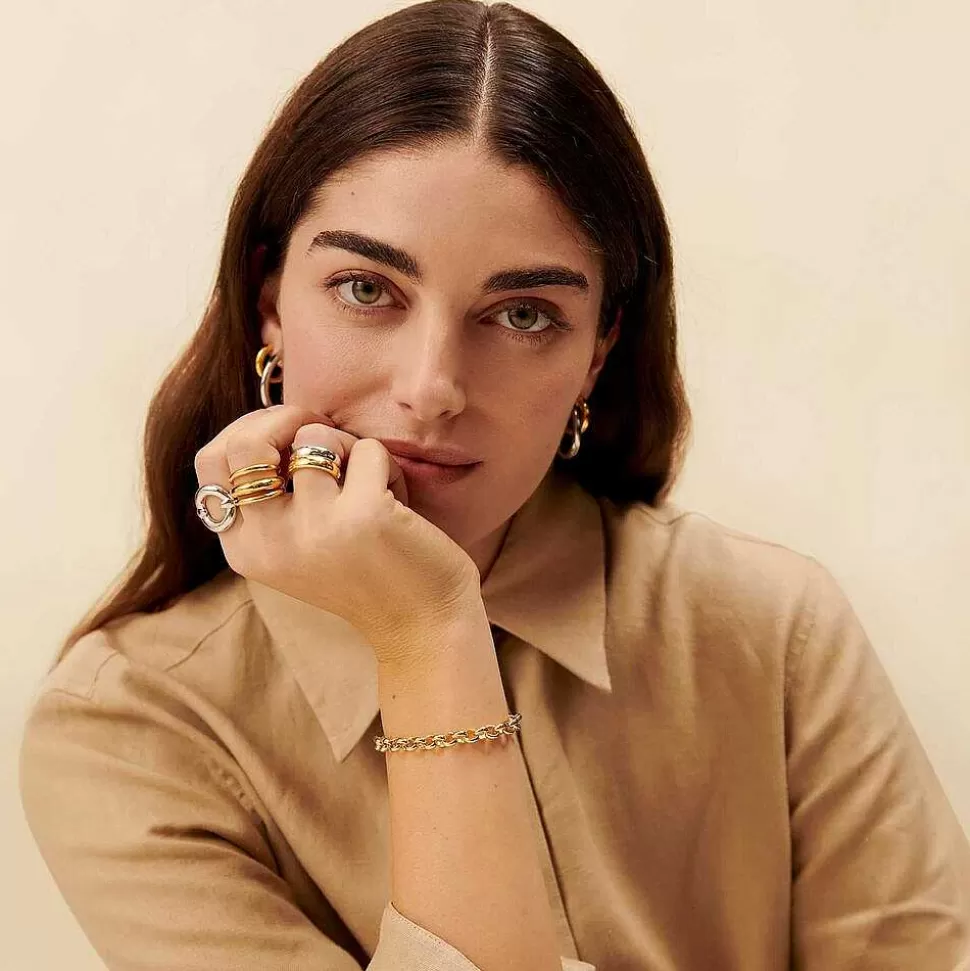 AGATHA Large Ring Dua-Silver/Gold
