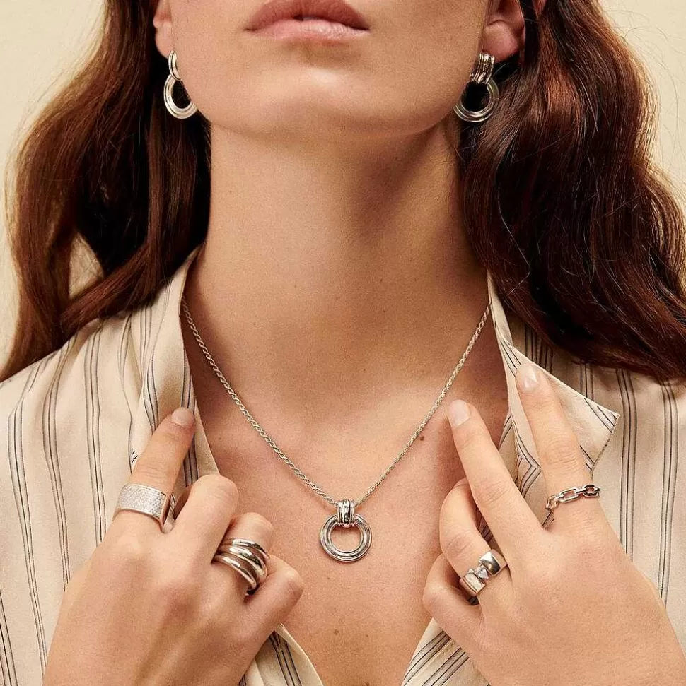 AGATHA Large Ring Trijonc-Silver