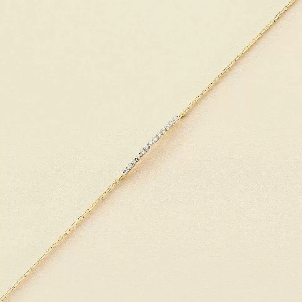 AGATHA Link Bracelet Barshine-Crystal/Golden
