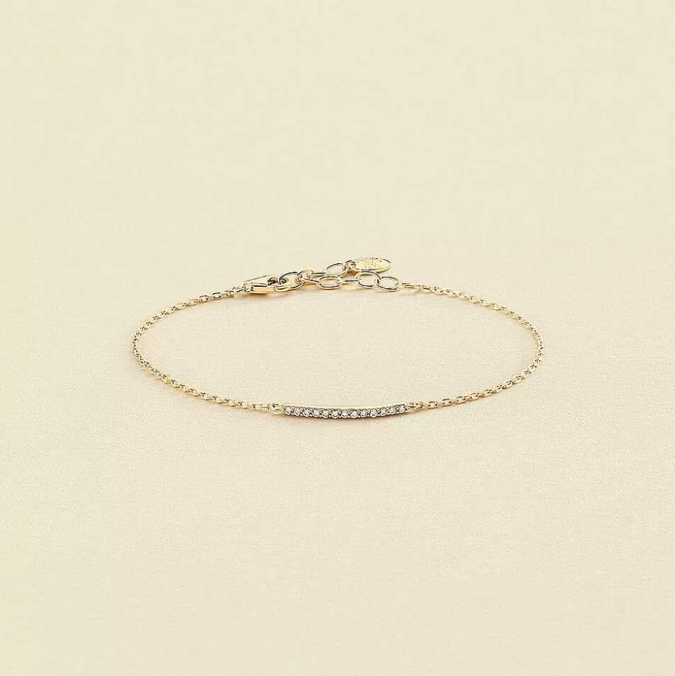 AGATHA Link Bracelet Barshine-Crystal/Golden