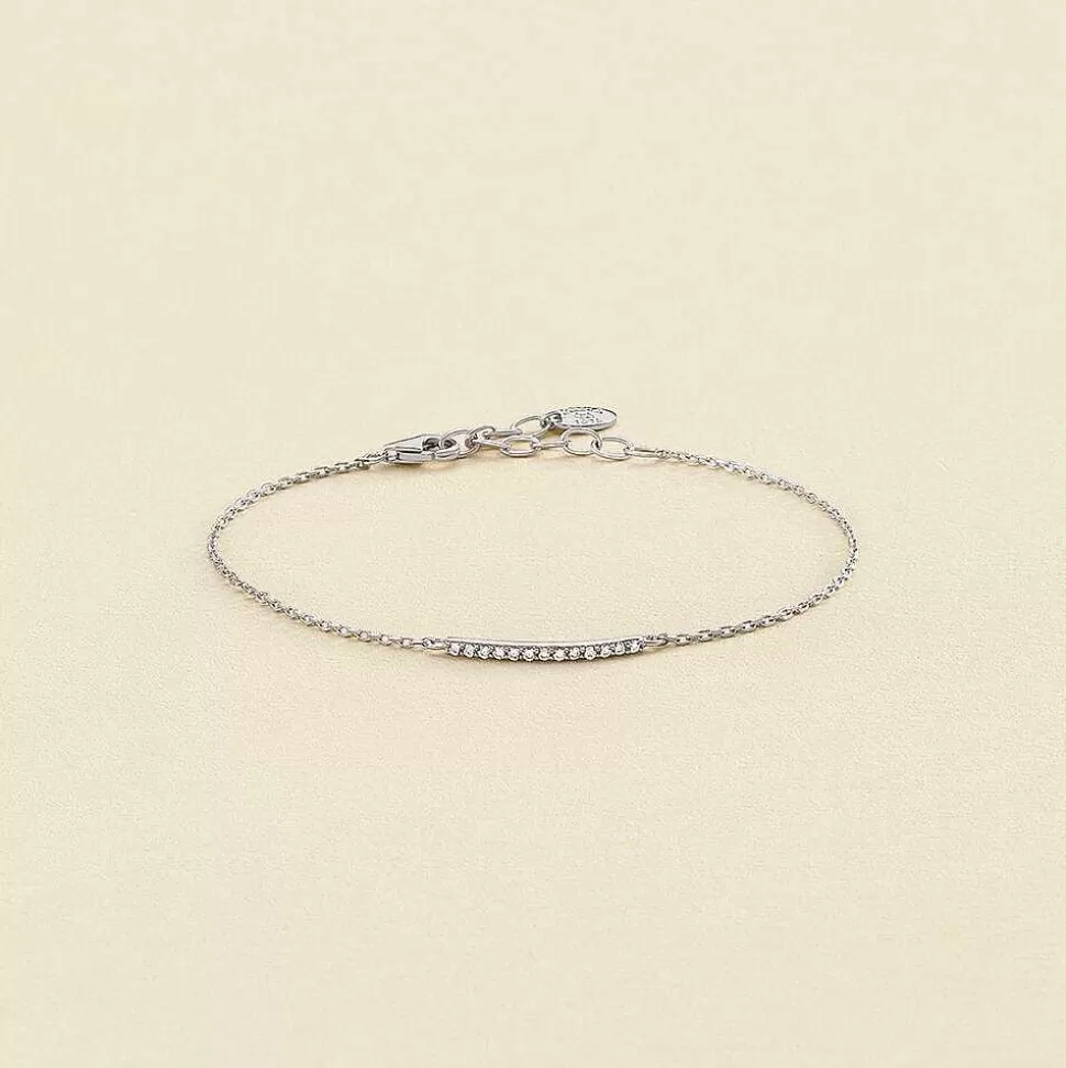 AGATHA Link Bracelet Barshine-Crystal/Silver