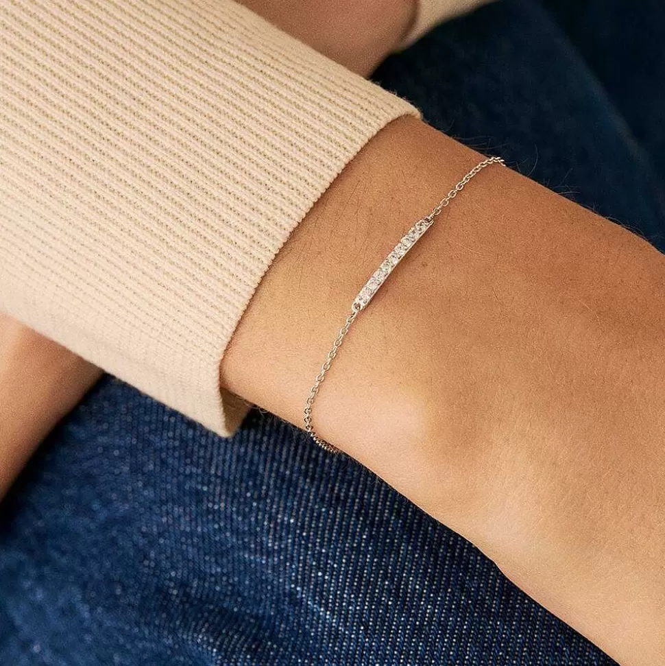 AGATHA Link Bracelet Barshine-Crystal/Silver