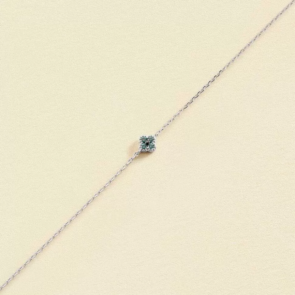 AGATHA Link Bracelet Beloved-Silver/Blue Green