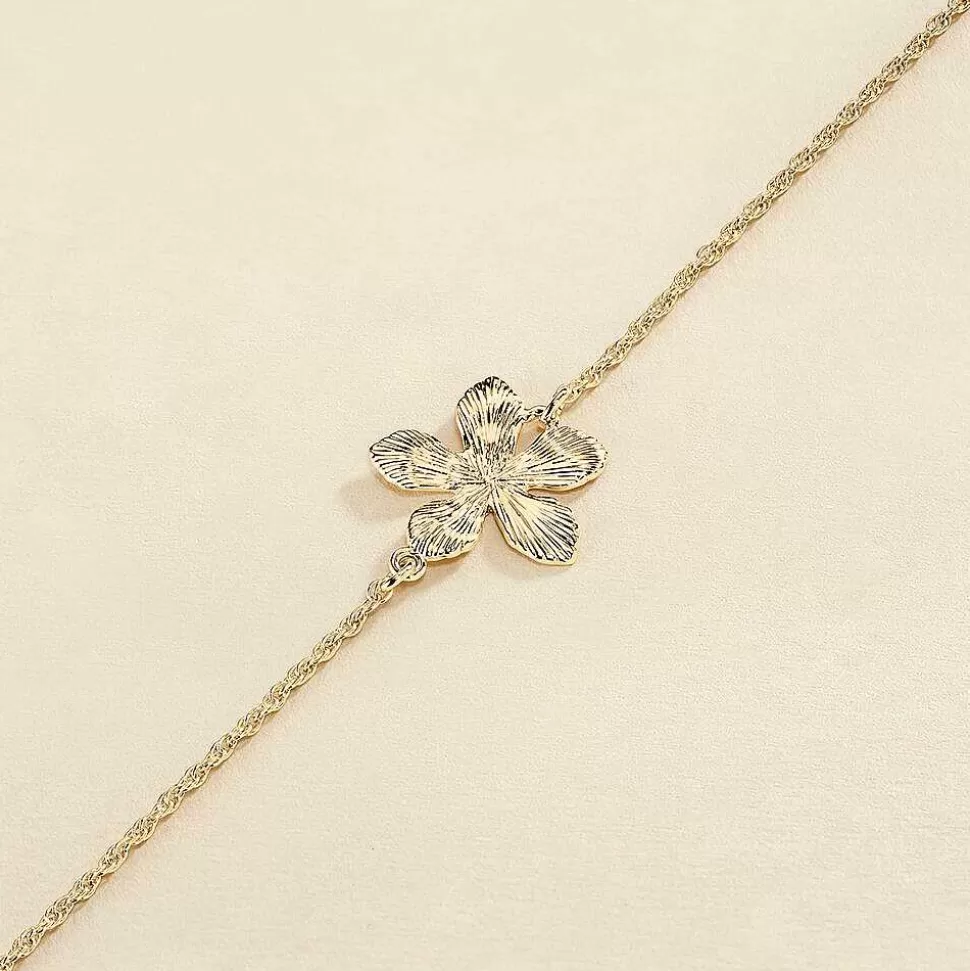 AGATHA Link Bracelet Bloom-Golden