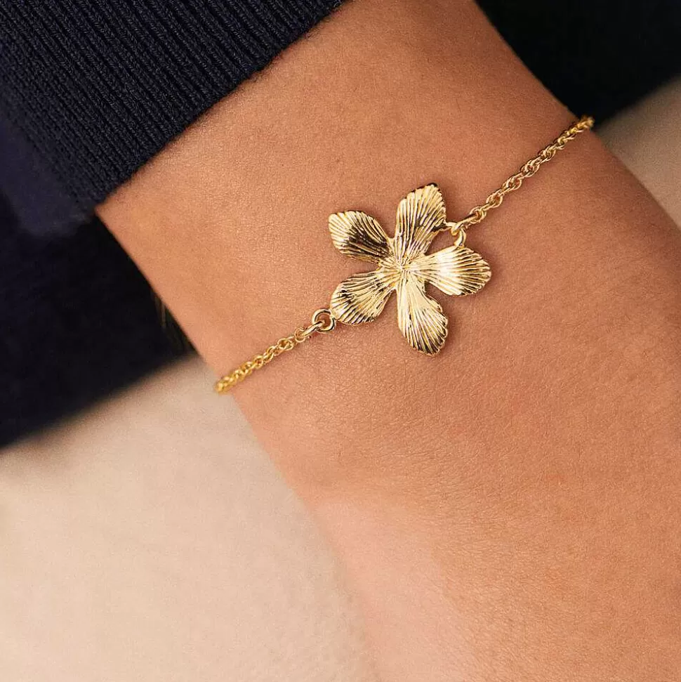 AGATHA Link Bracelet Bloom-Golden