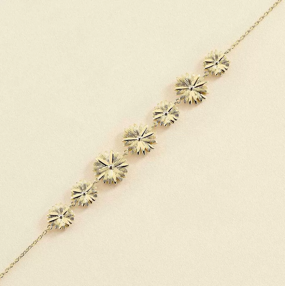 AGATHA Link Bracelet Blossom-Gold/Silver