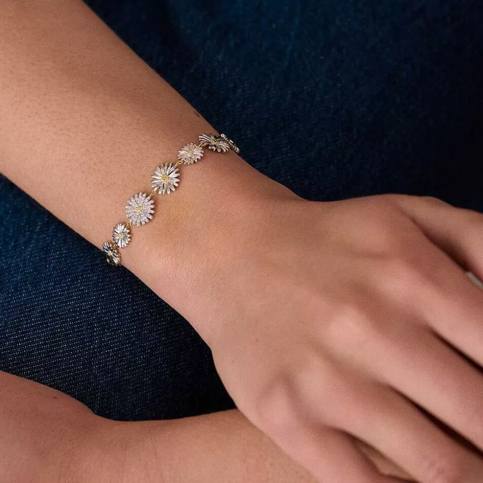 AGATHA Link Bracelet Blossom-Gold/Silver