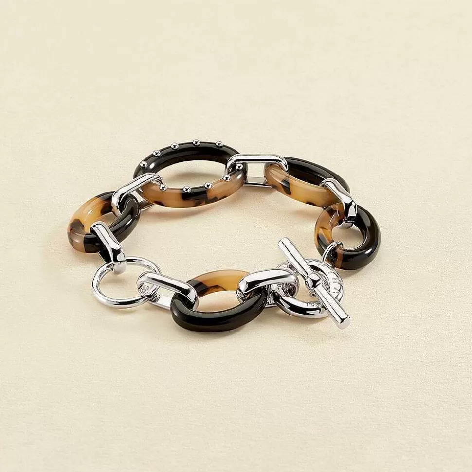 AGATHA Link Bracelet Boucle-Tortoise/Black