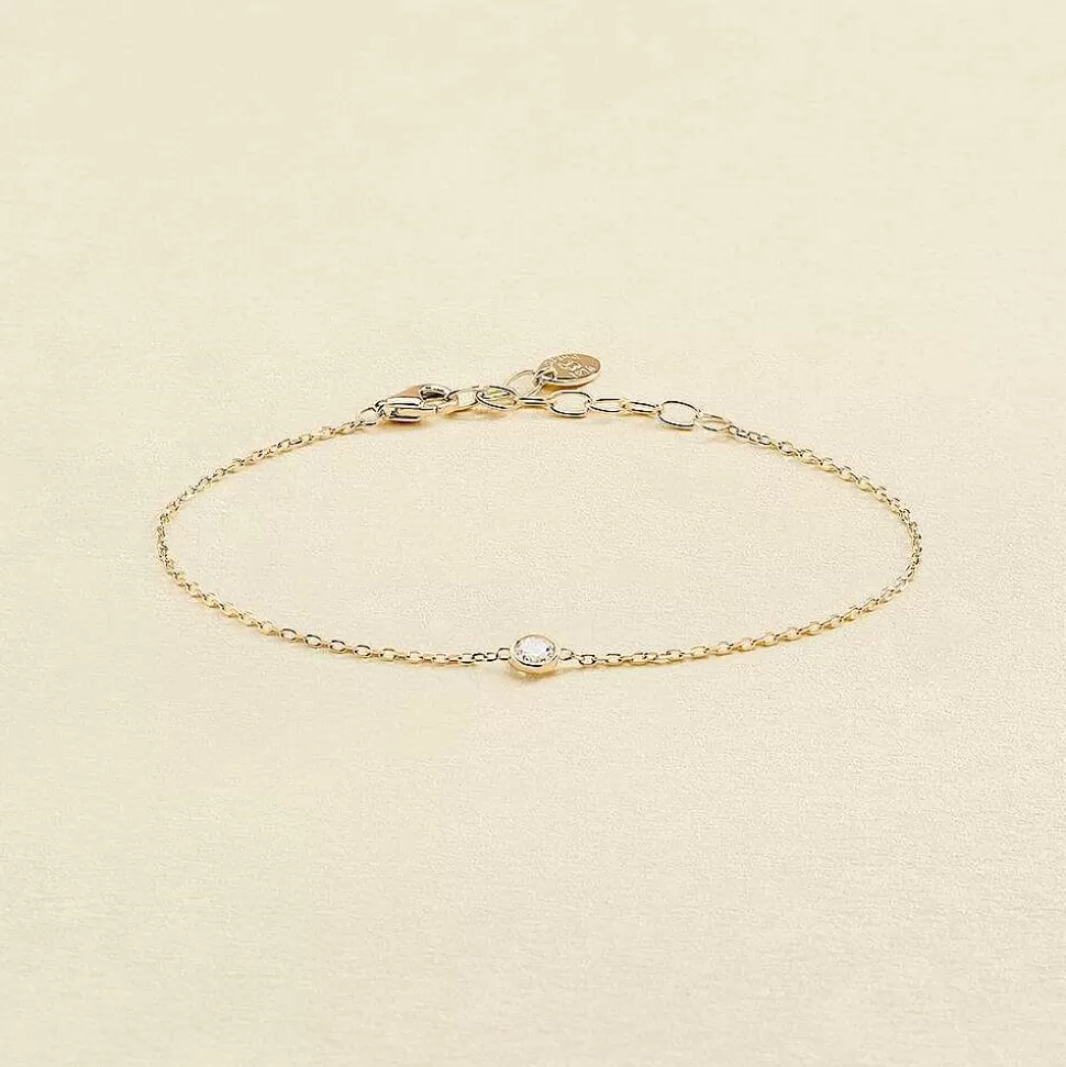 AGATHA Link Bracelet Brillant-Crystal/Golden
