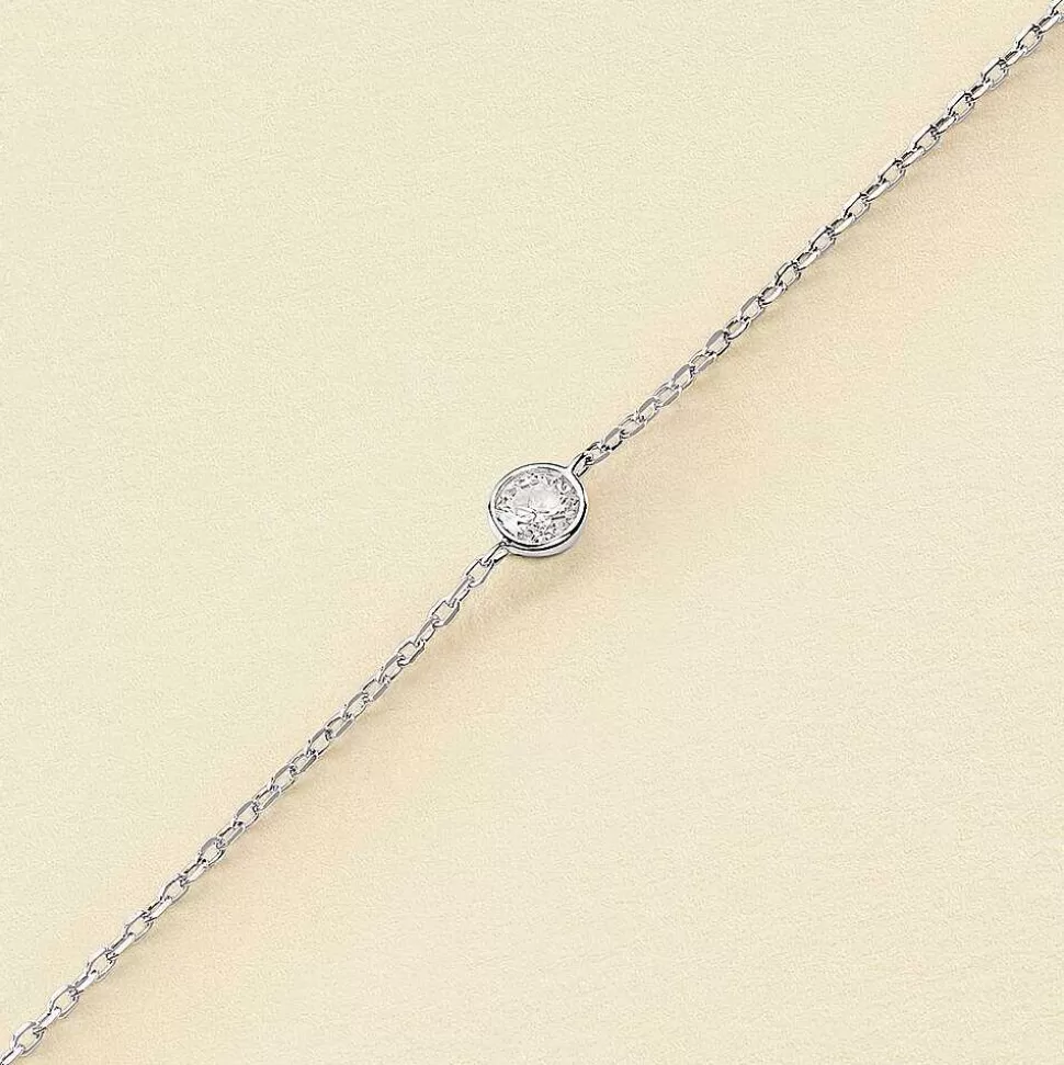 AGATHA Link Bracelet Brillant-Crystal/Silver