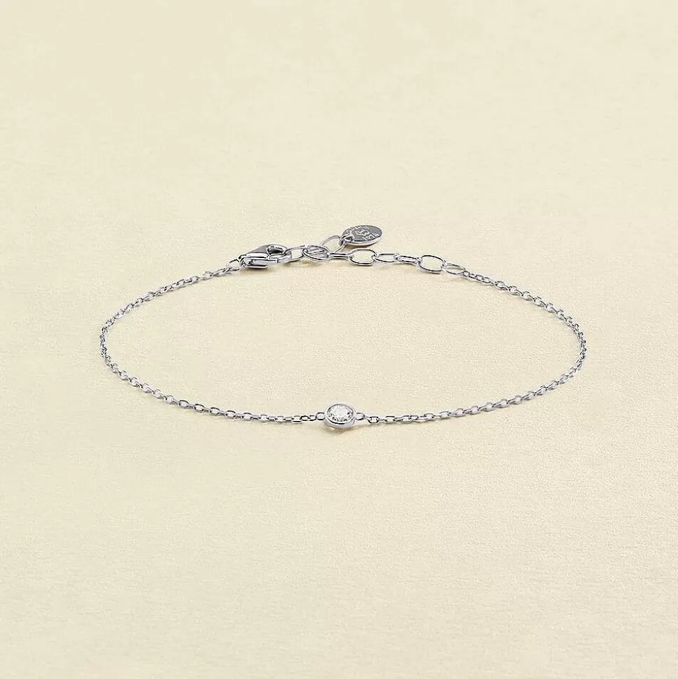 AGATHA Link Bracelet Brillant-Crystal/Silver