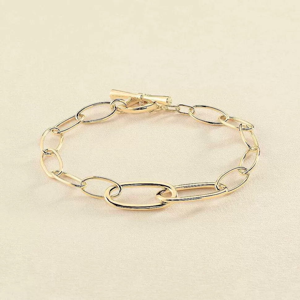 AGATHA Link Bracelet Chain-Golden
