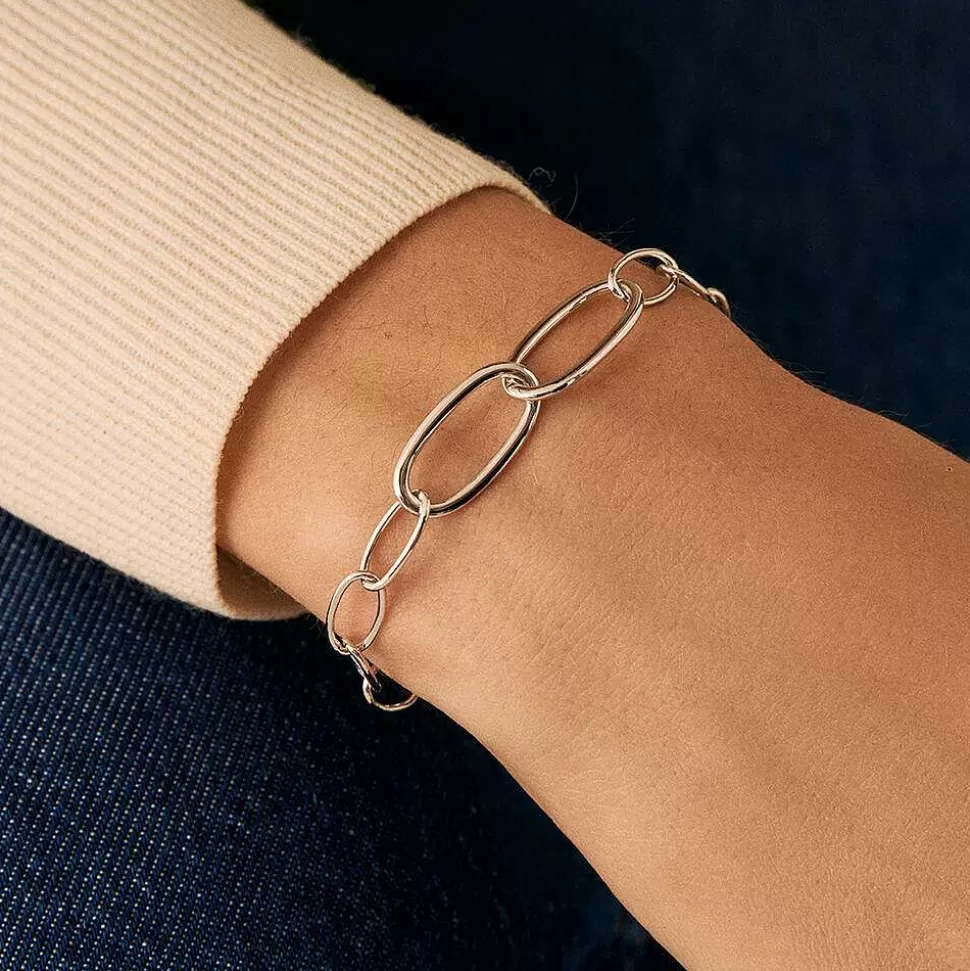 AGATHA Link Bracelet Chain-Silver