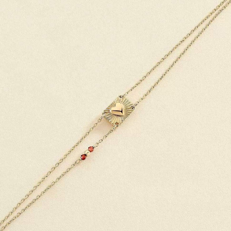 AGATHA Link Bracelet Diamonds-Gold/Gun