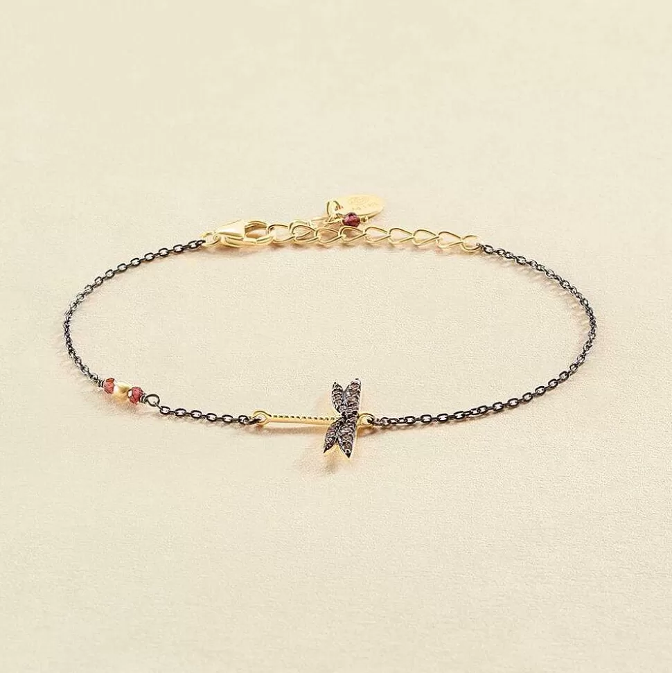 AGATHA Link Bracelet Diamonds-Gold/Gun