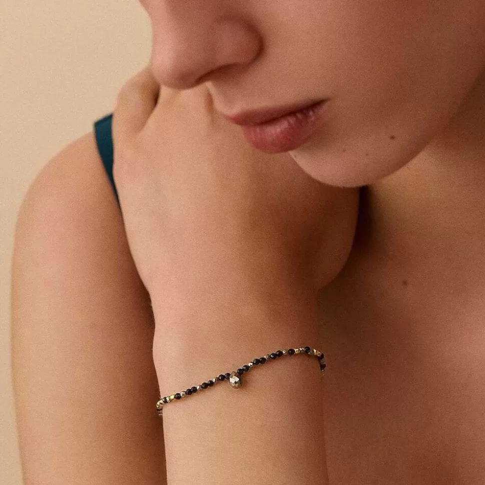 AGATHA Link Bracelet Diamonds-Gun