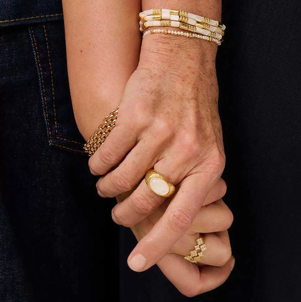 AGATHA Link Bracelet Dione-Pearl/Gold