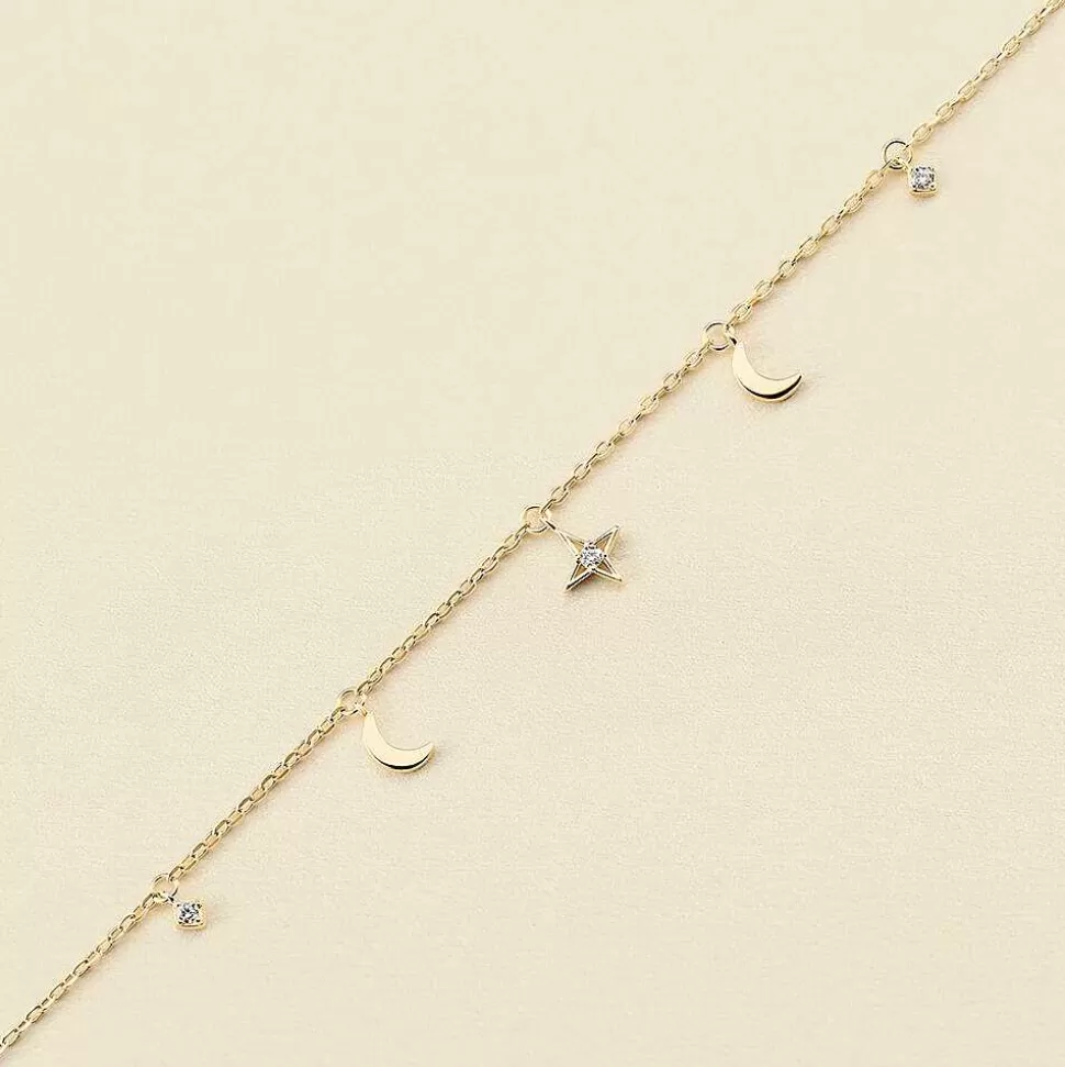 AGATHA Link Bracelet Galaxy-Crystal/Golden