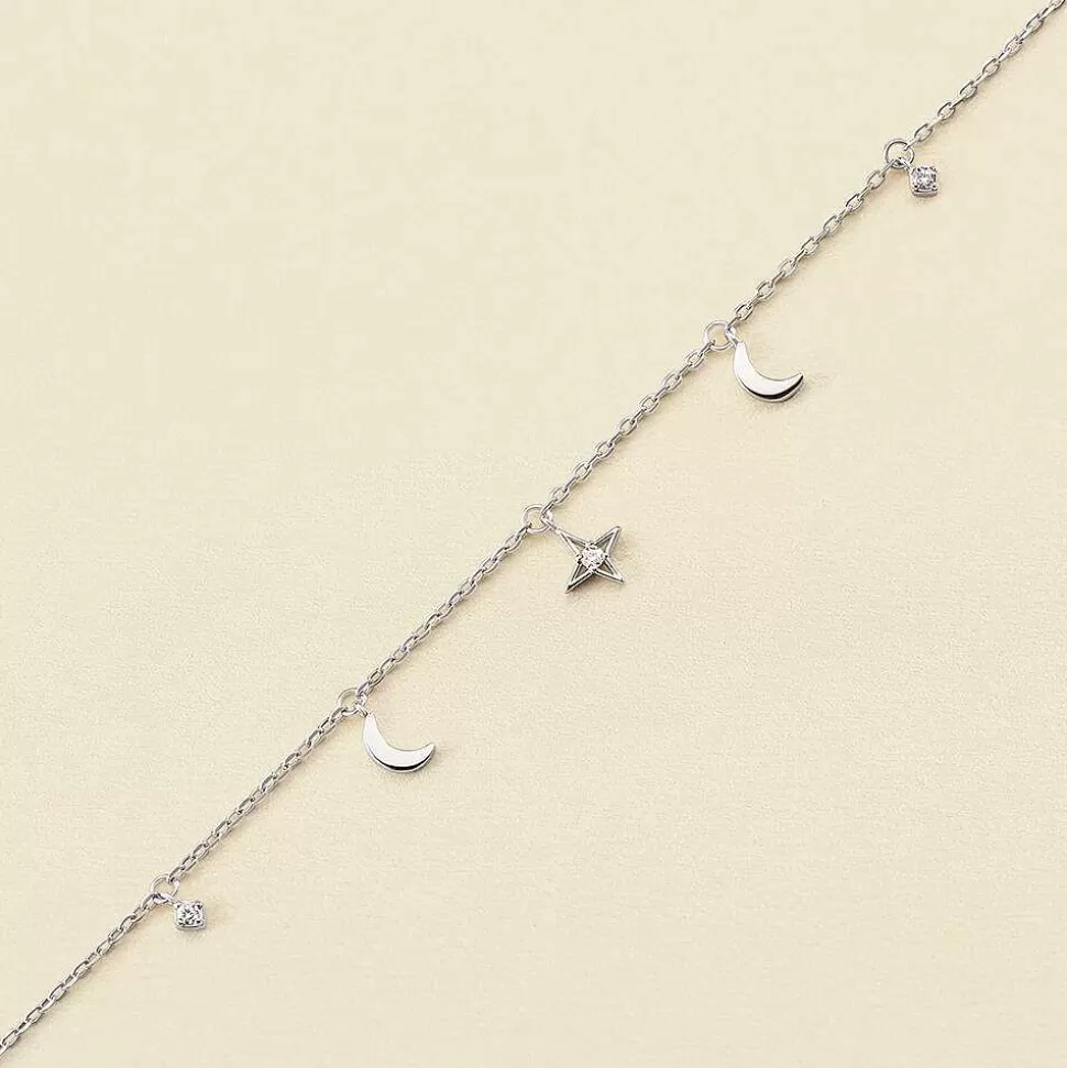 AGATHA Link Bracelet Galaxy-Crystal/Silver