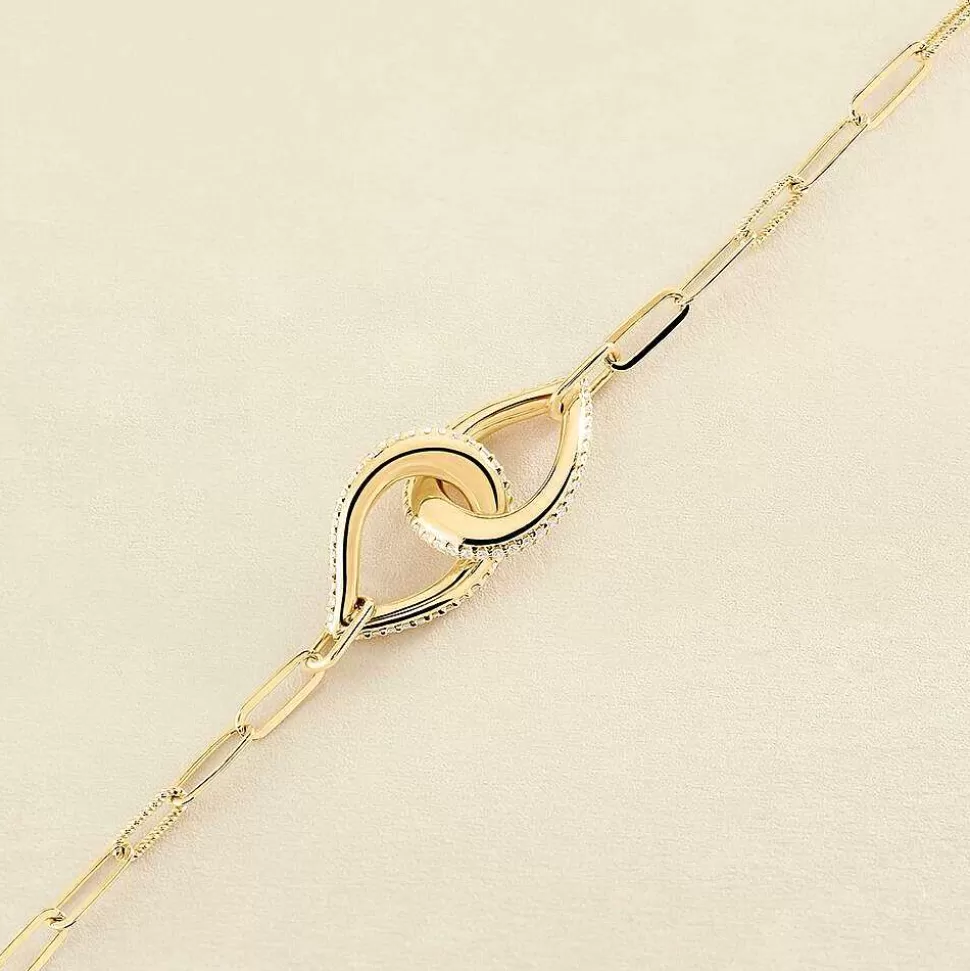 AGATHA Link Bracelet Gemini-Crystal/Golden