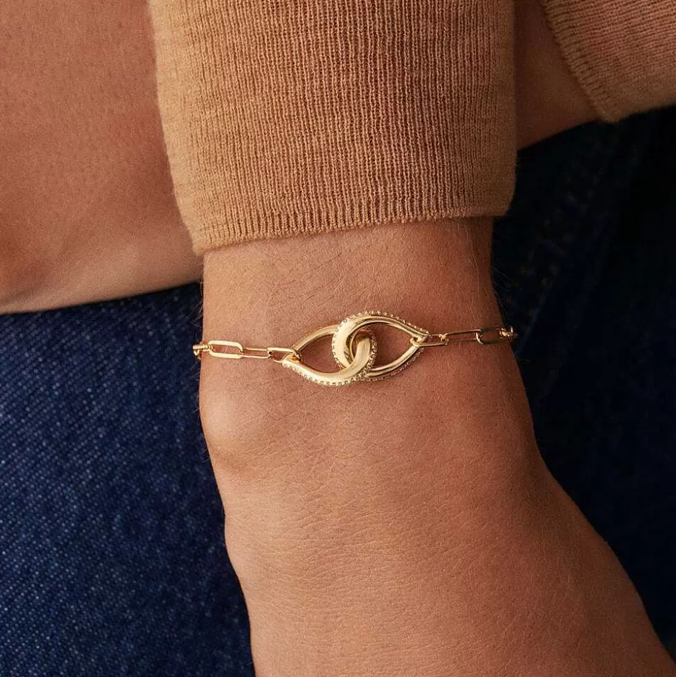 AGATHA Link Bracelet Gemini-Crystal/Golden