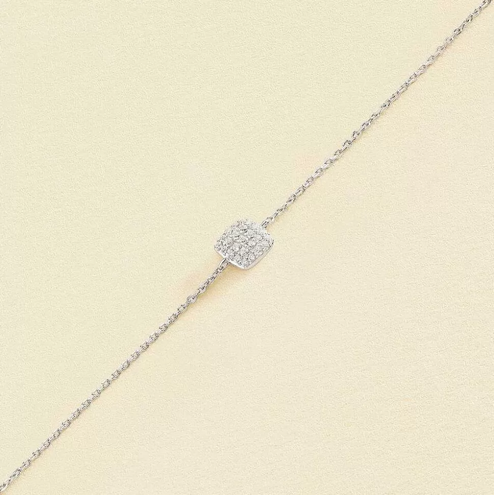AGATHA Link Bracelet Gloria-Crystal/Silver