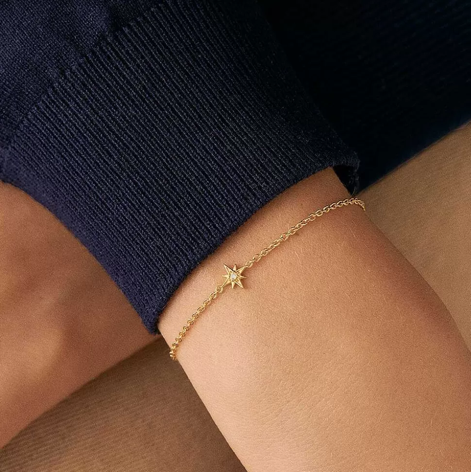 AGATHA Link Bracelet Ourse-Crystal/Golden