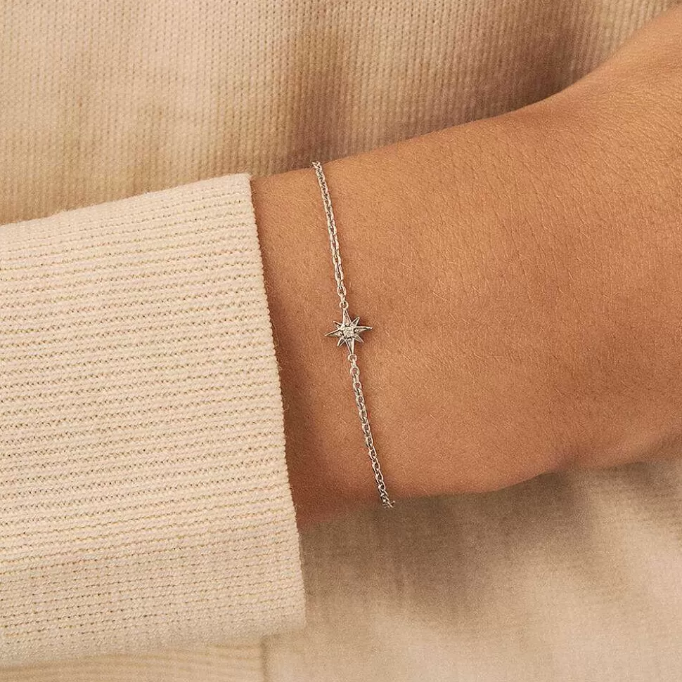 AGATHA Link Bracelet Ourse-Crystal/Silver