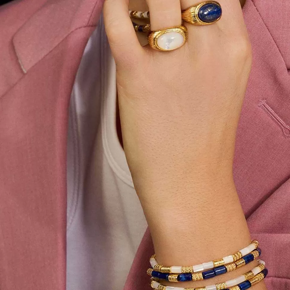 AGATHA Link Bracelet Petra-Nacre/Gold