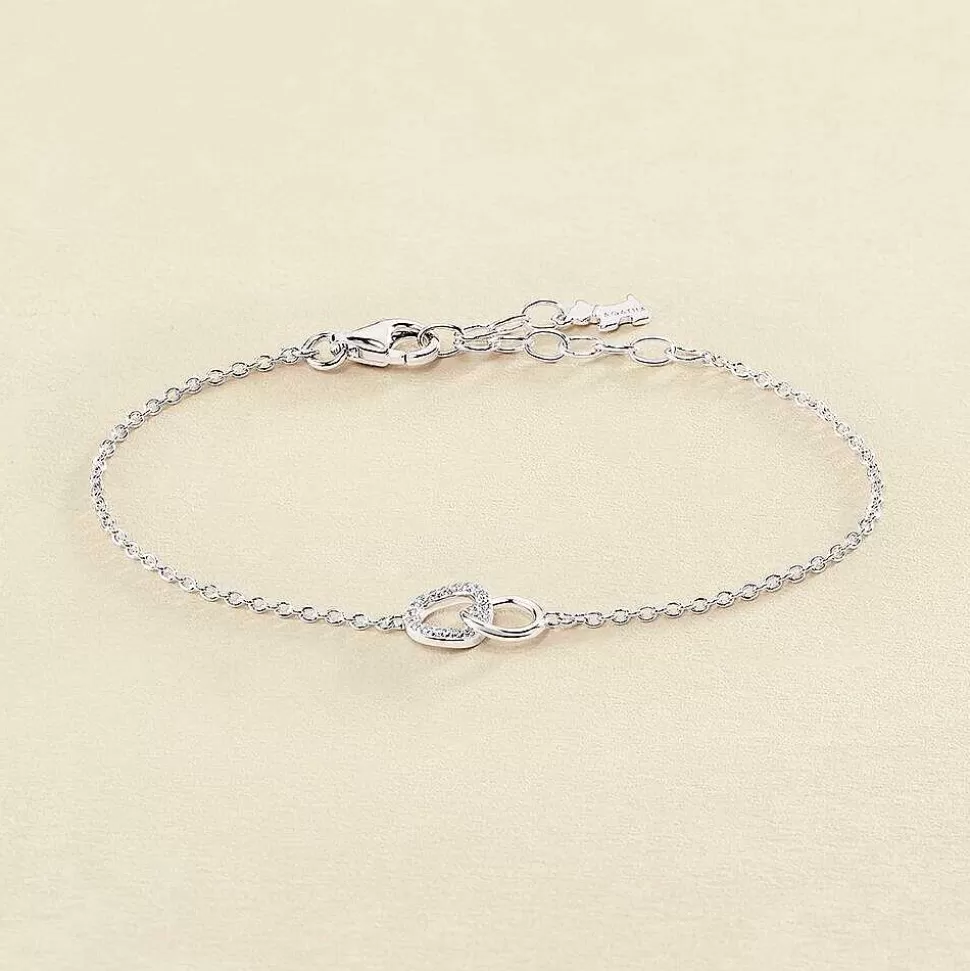 AGATHA Link Bracelet Rondou-Crystal/Silver