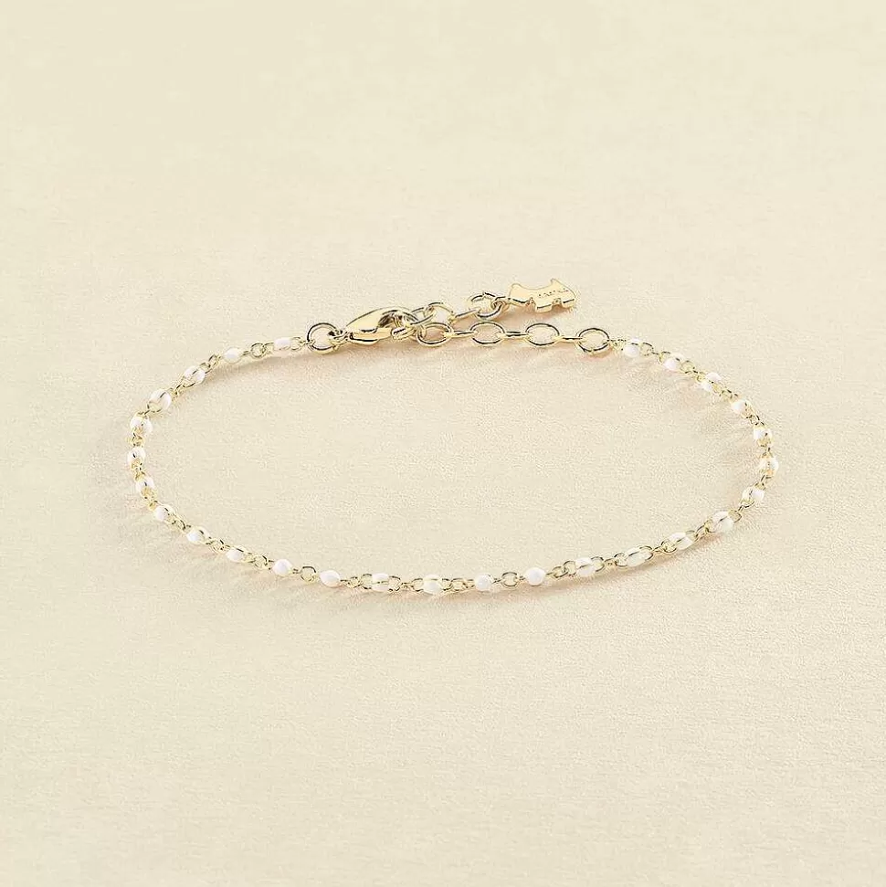 AGATHA Link Bracelet Smarty-White/Gold
