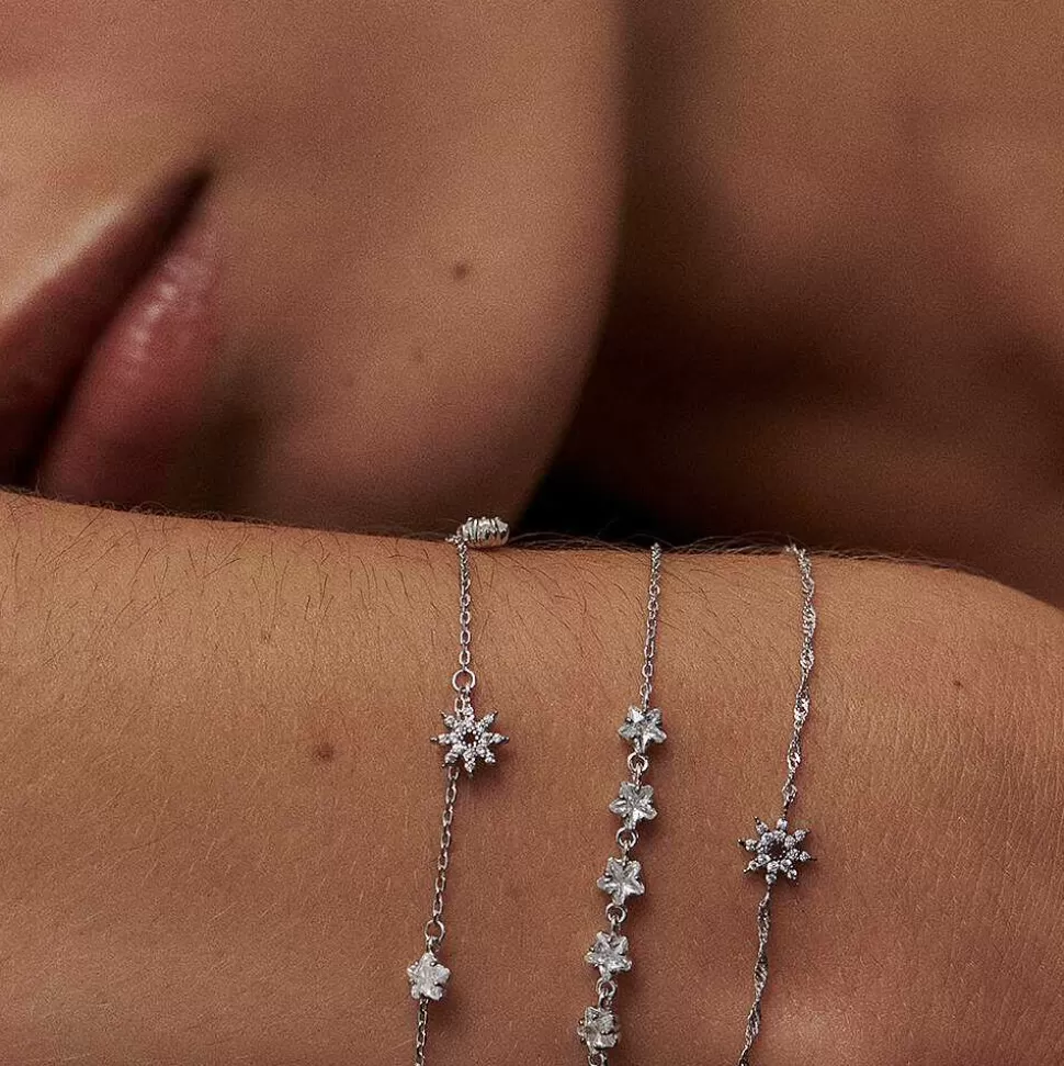 AGATHA Link Bracelet Spaceag-Crystal/Silver