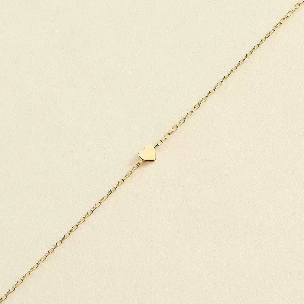 AGATHA Link Bracelet With Love-Golden