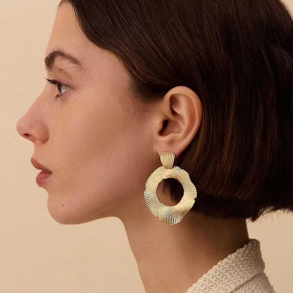 AGATHA Long Earrings Ear6Venus-Golden