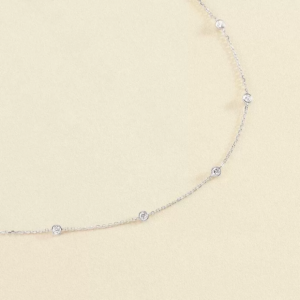 AGATHA Long Necklace Brillant-Crystal/Silver