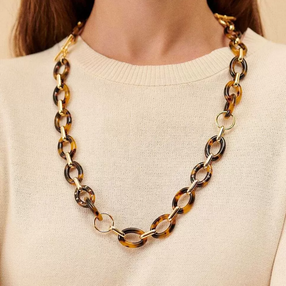 AGATHA Mid-Length Necklace Boucle-Scale/Golden