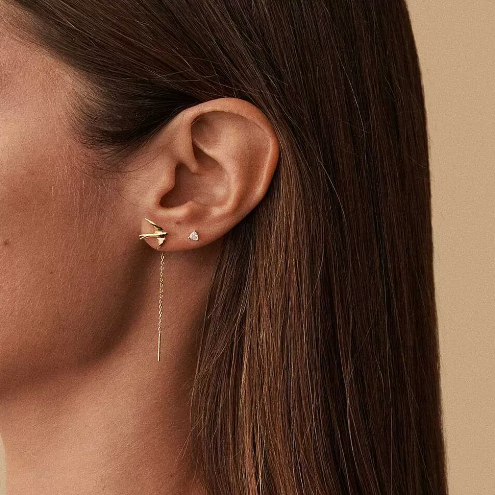 AGATHA Piercing Stud Birdy-Golden