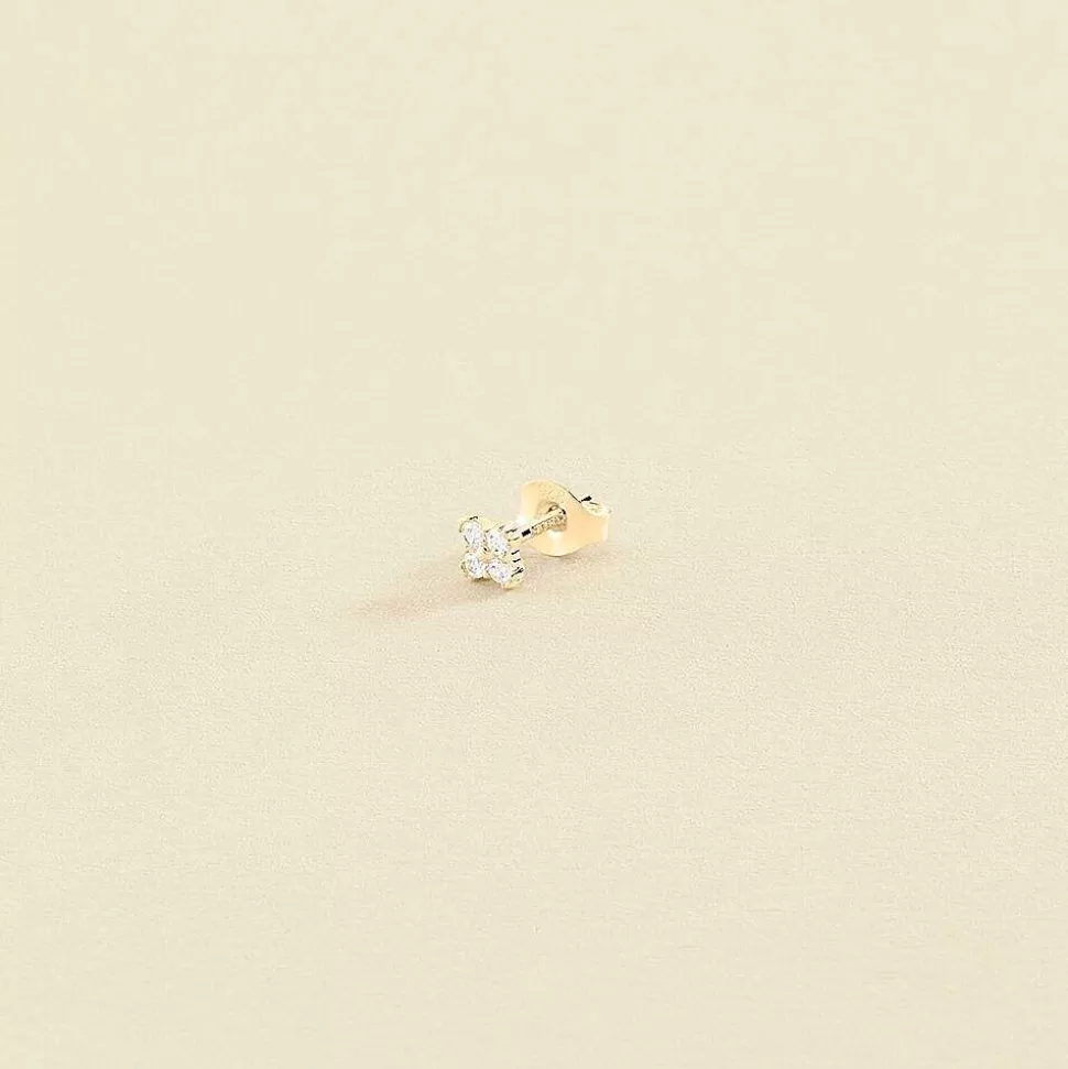 AGATHA Piercing Stud Ear1Daisy-Crystal/Golden
