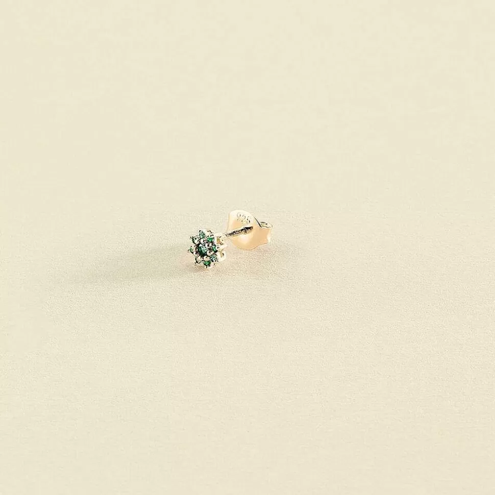 AGATHA Piercing Stud Fleurie-Turquoise/Gold
