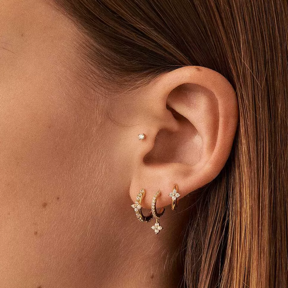 AGATHA Piercing Stud Mini-Crystal/Golden