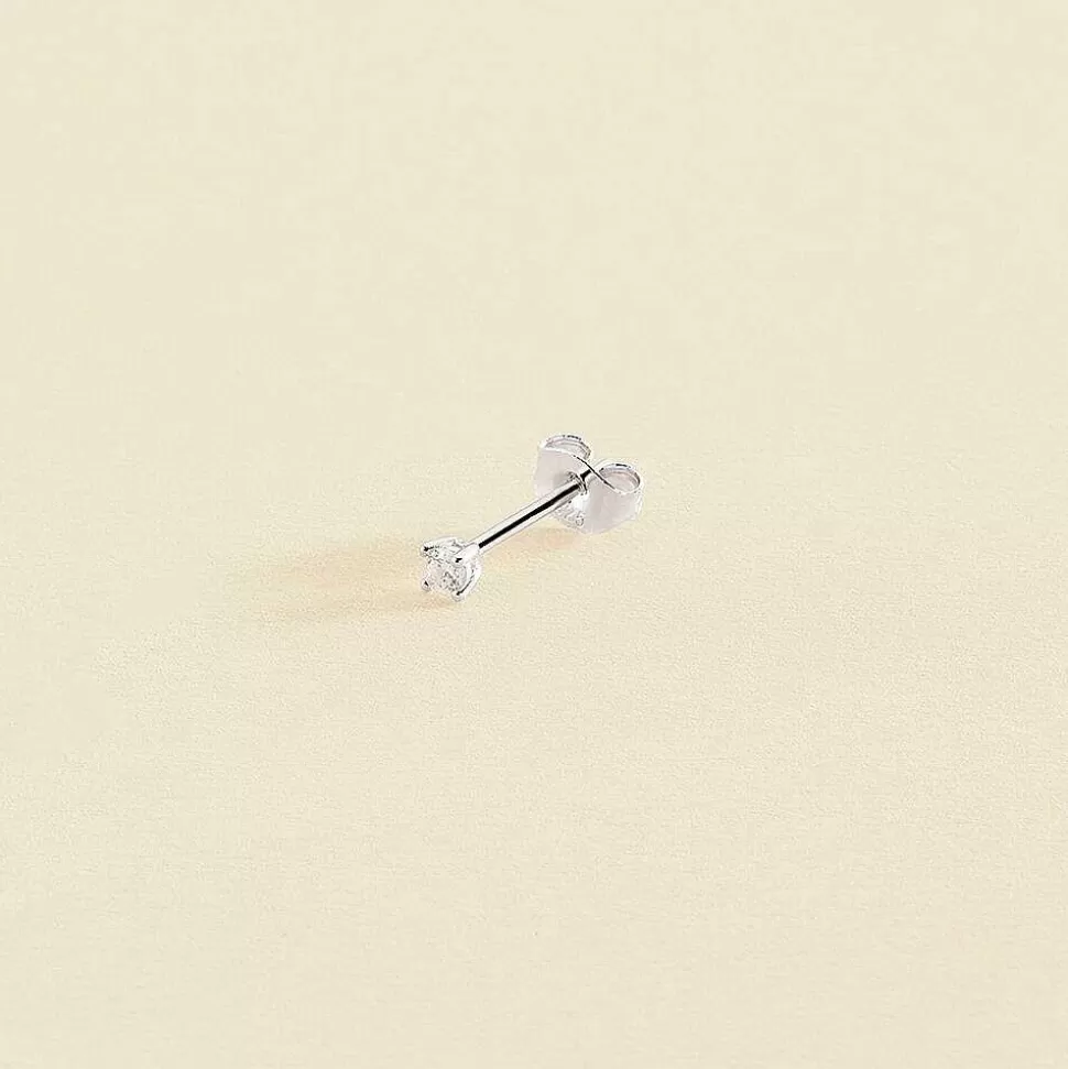 AGATHA Piercing Stud Mini-Crystal/Silver