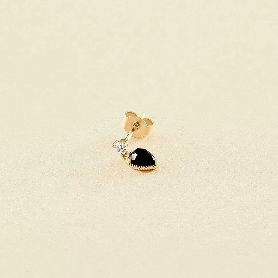 AGATHA Piercing Stud Mix & Match-Black/Gold