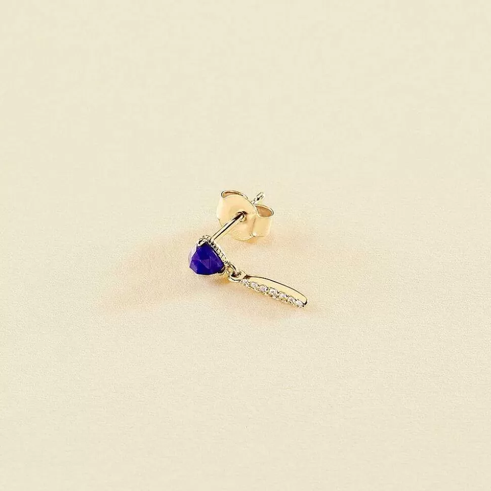 AGATHA Piercing Stud Mix & Match-Lapis Blue