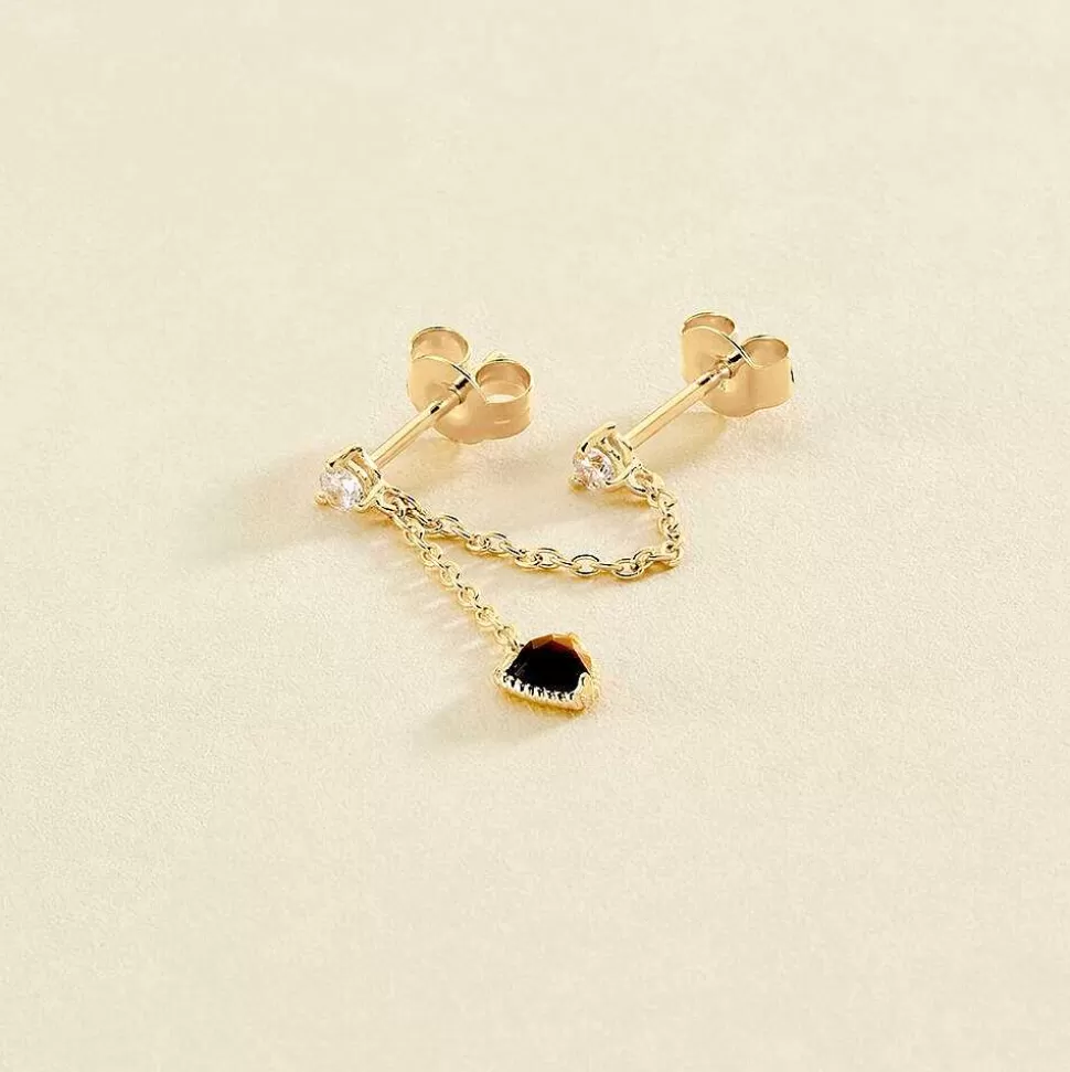 AGATHA Piercing Stud Mix & Match-Tiger Eye