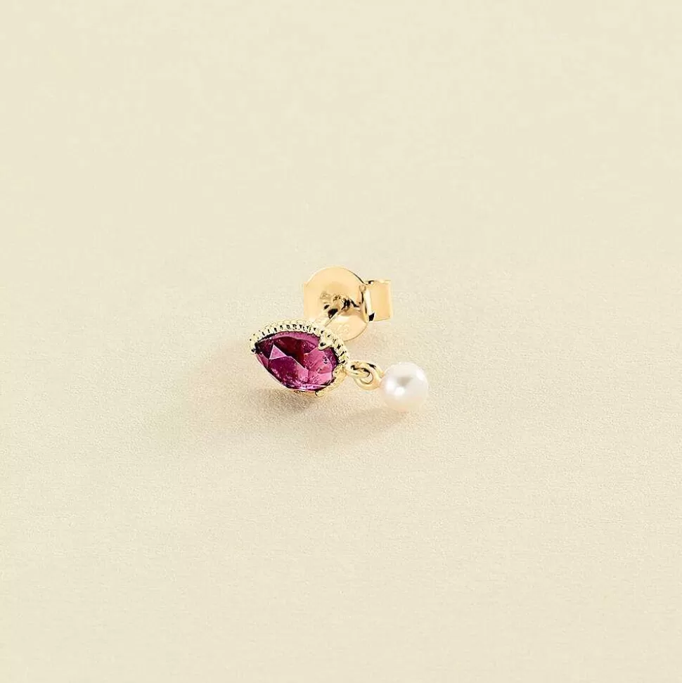 AGATHA Piercing Stud Precieux-Purple/Gold