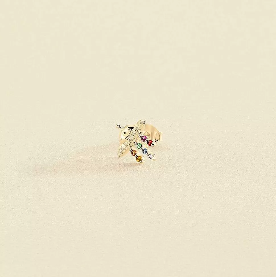 AGATHA Piercing Stud Spaceage-Multicolor/Gold