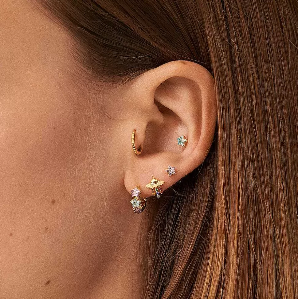 AGATHA Piercing Stud Spaceage-Multicolor/Gold