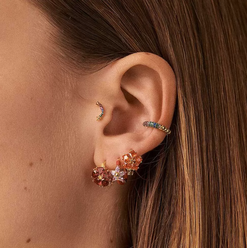 AGATHA Piercing Stud Spaceage-Multicolor/Gold