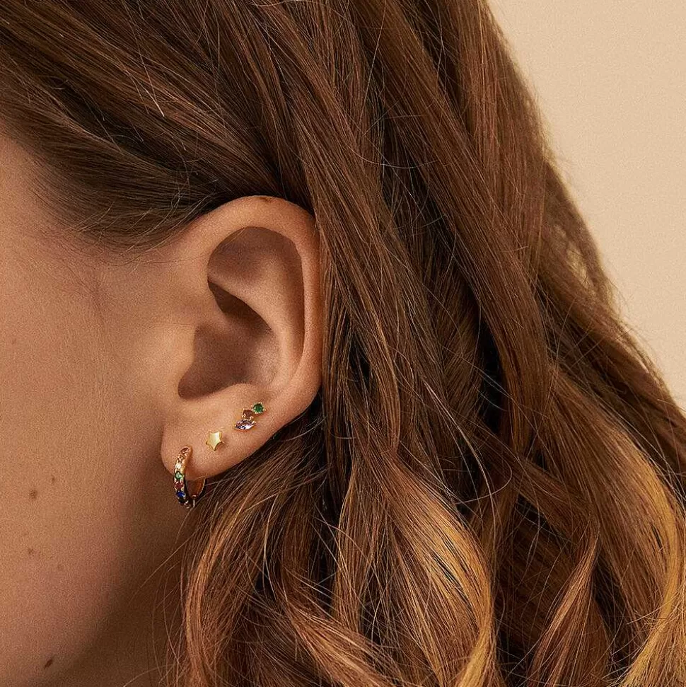 AGATHA Piercing Stud Starry-Golden