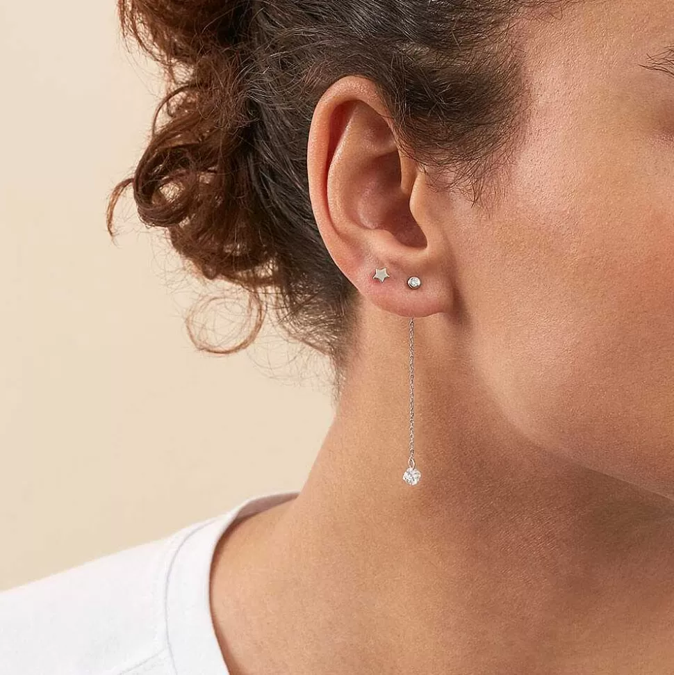 AGATHA Piercing Stud Starry-Silver